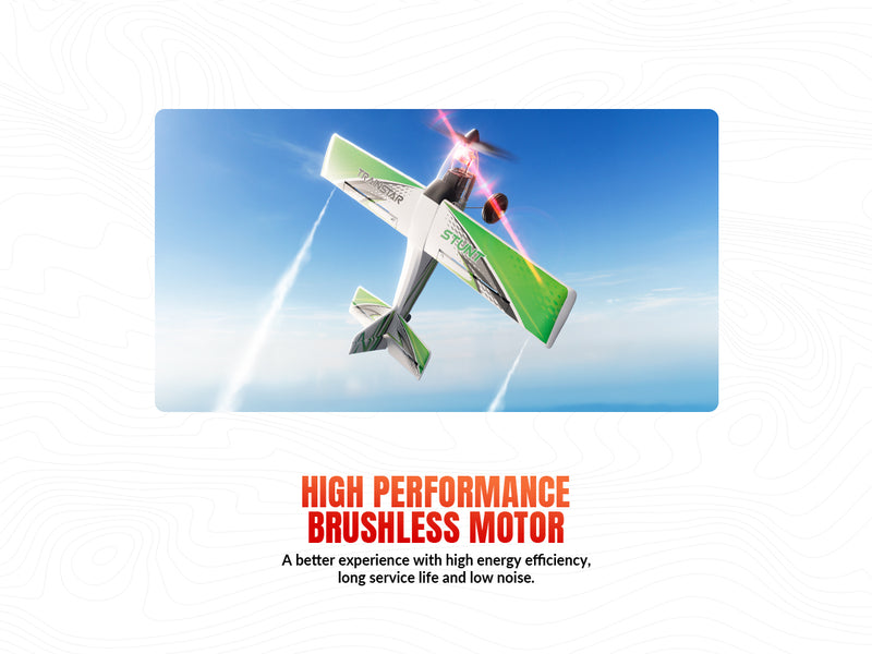 VOLANTEXRC 500MM TrainStar STUNT Brushless with update motor 76804-Green