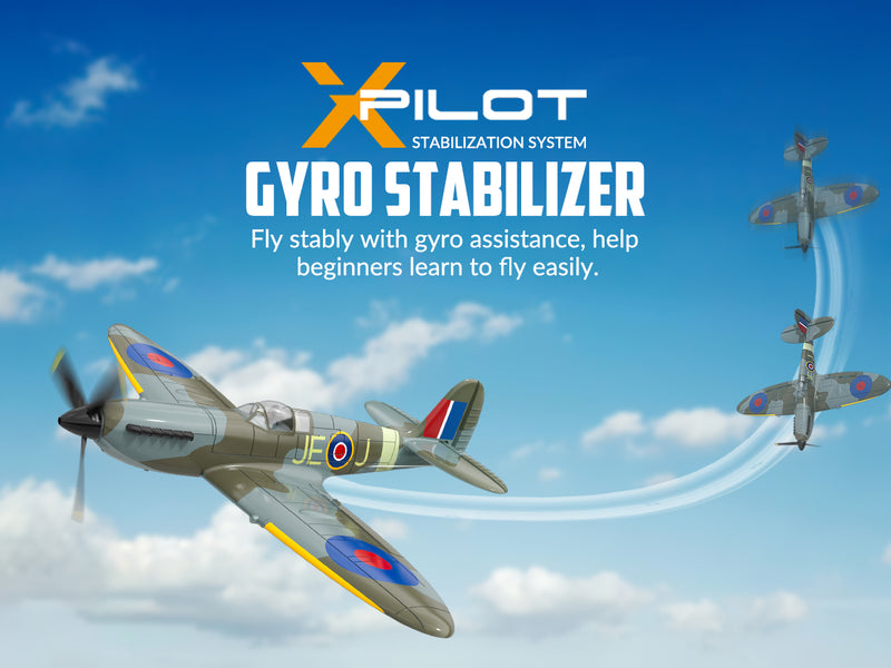 VOLANTEXRC Spitfire (RTF) 4CH 400mm con giroscopio (15,7'') 76112