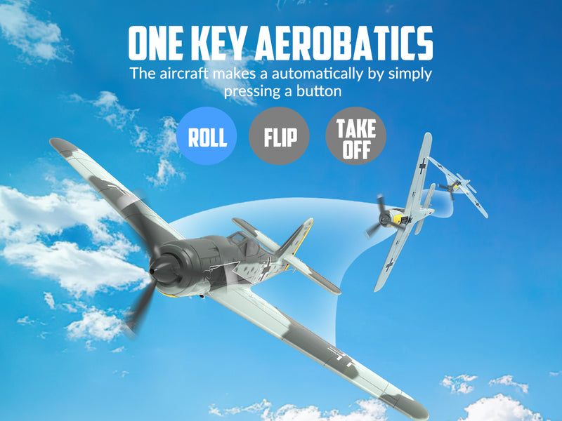 Volantex RC FW190 (RTF) 4 canales 400 mm con 3 modos (15,7'') 76117
