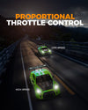 RACENT 1:20 RC Drift Car 4WD, LED Light, 2 Batteries, Dual Motor GREEN