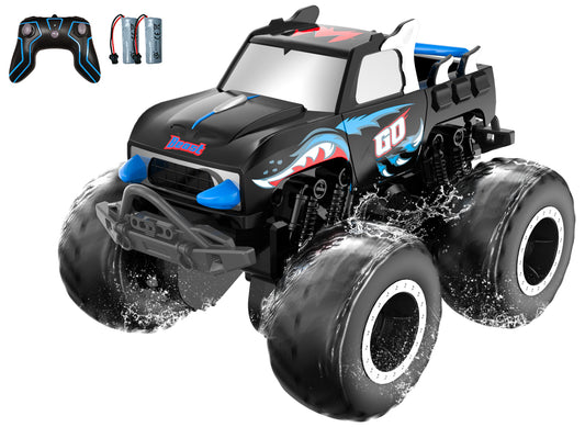 STEMTRON Amphibious Remote Control Car 1:20 All Terrain Off-Road Waterproof RC Monster Truck(Blue)-EXHOBBY LIMITED.