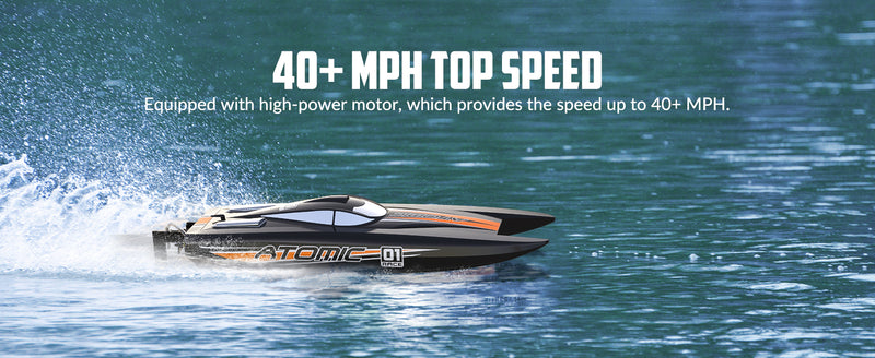 Barco RC de alta velocidad Atomic X de 40 mph (792-6) RTR