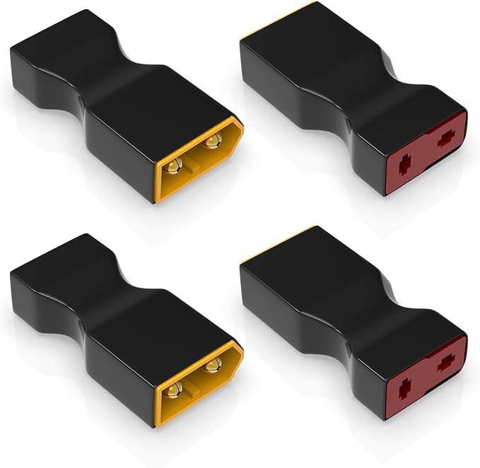 4pc T Female to XT60 Male Adapter for RC LiPo Batteries