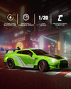 RACENT 1:20 RC Drift Car 4WD, LED Light, 2 Batteries, Dual Motor GREEN