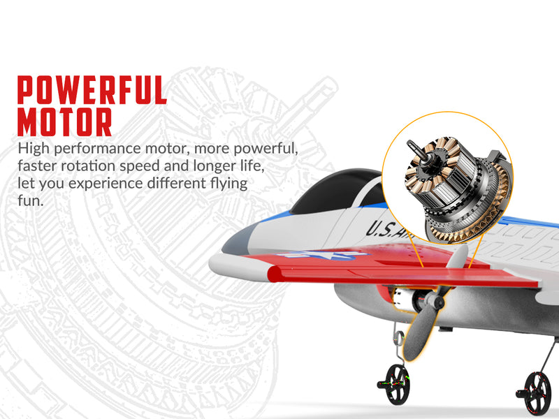 VOLANTEXRC F16 Falcon (RTF) 2CH 340mm for kids (13.4'') 76204