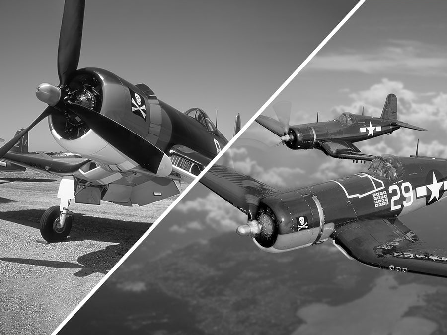 VOLANTEXRC Corsair F4U Scale RC Warbird Airplane Gyro Stabilizer One key Aerobatic