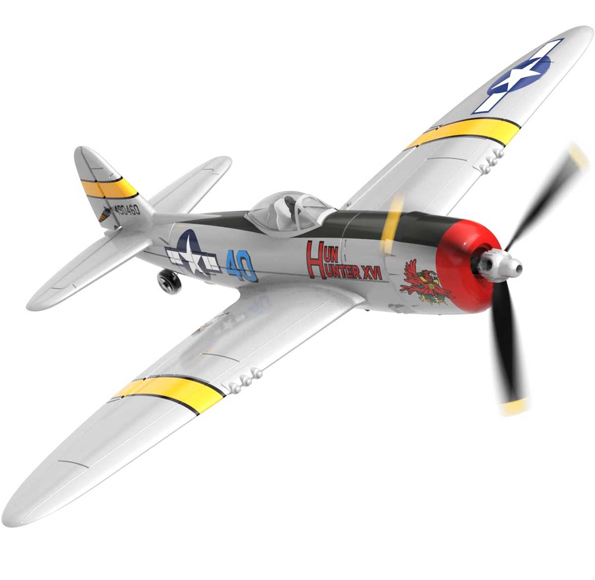 VOLANTEXRC P47 Thunderbolt 4ch Remote Control Airplane for Beginners Xpilot Gyro Stabilizer