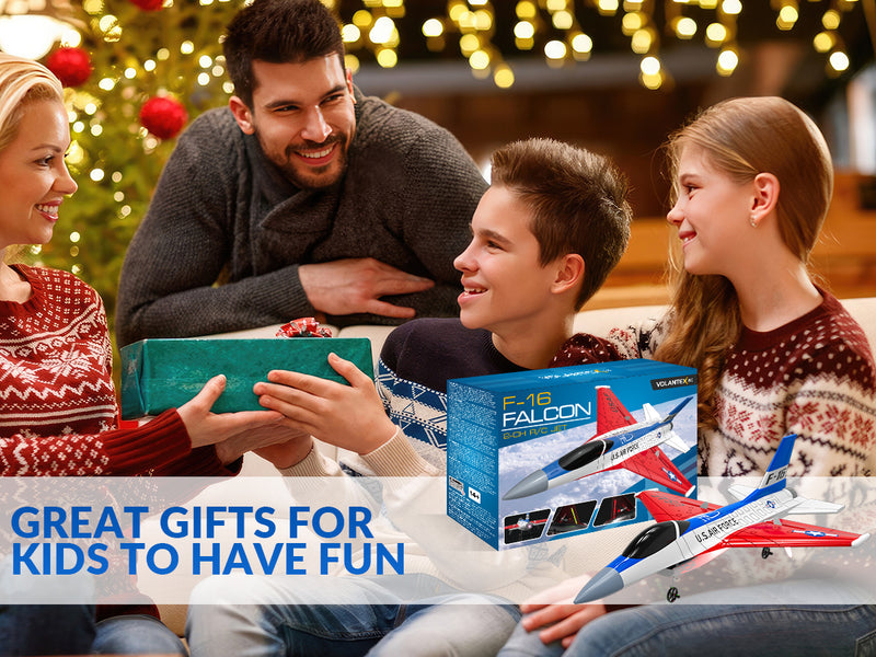 VOLANTEXRC F16 Falcon (RTF) 2CH 340mm for kids (13.4'') 76204