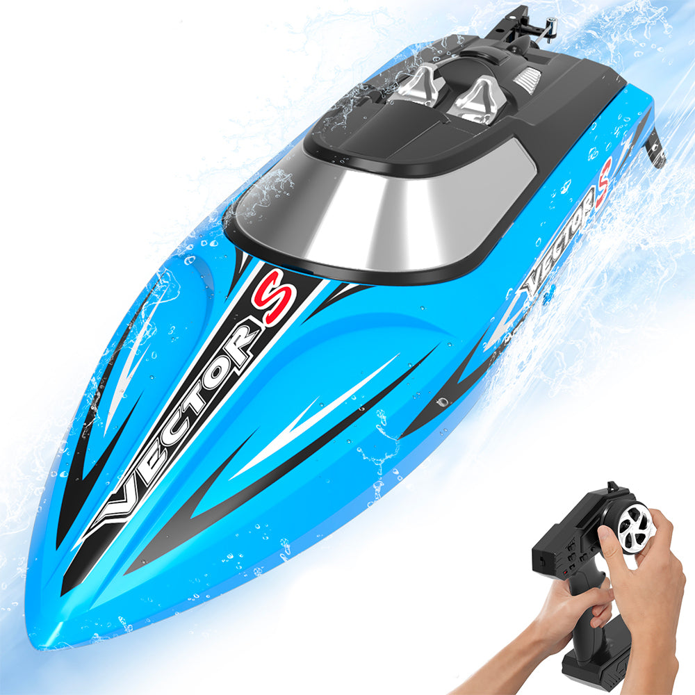 VOLANTEXRC VectorS Brushless High Speed RC Boat Self Righting for Lake 79704 Blue