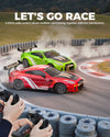 RACENT 1:20 RC Drift Car 4WD, LED Light, 2 Batteries, Dual Motor GREEN