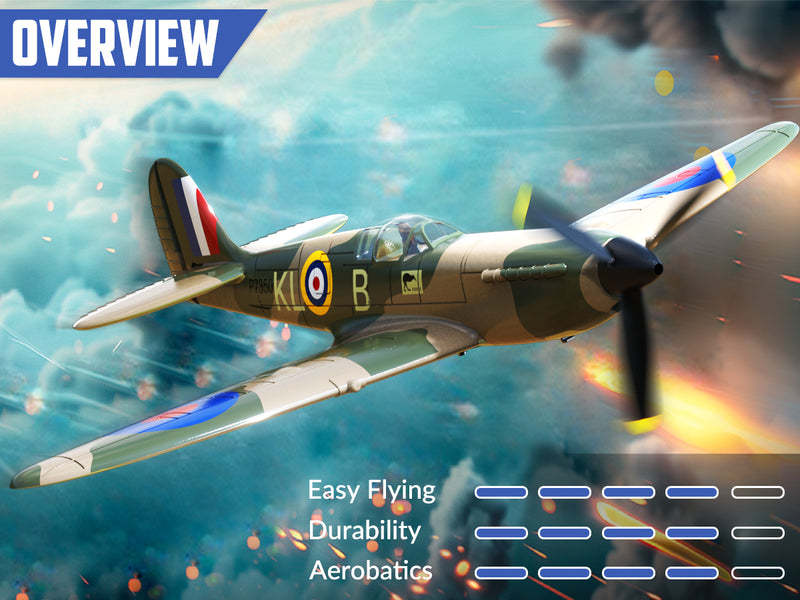 VOLANTEXRC Spitfire V2 (76112V2) PNP without Radio, Battery & Charger-Blue
