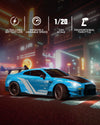 RACENT 1:20 RC Drift Car 4WD, LED Light, 2 Batteries Blue