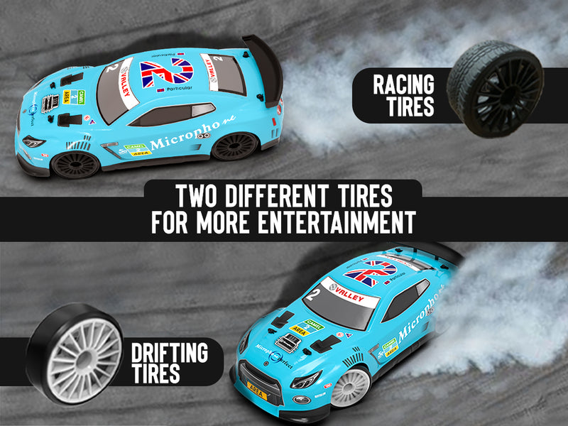 Racent Control remoto Drift Car 2.4Ghz 1:14 Escala RC Sport Racing Cars 4WD RTR Hight Speed RC Vehículo con luces LED