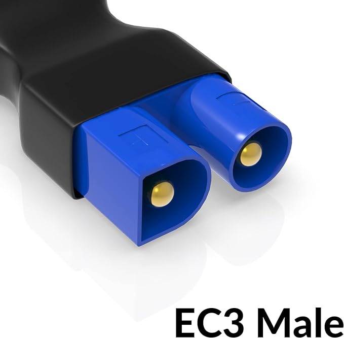 4pc T Plug to EC3 Adapters for RC Servo & Receiver Connections