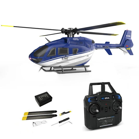 RC ERA C187 Pro 2.4G 4CH Helicopter Single Blade EC-135 Scale 6-Axis Gyro Electric Flybarless RTF-EXHOBBY LIMITED.
