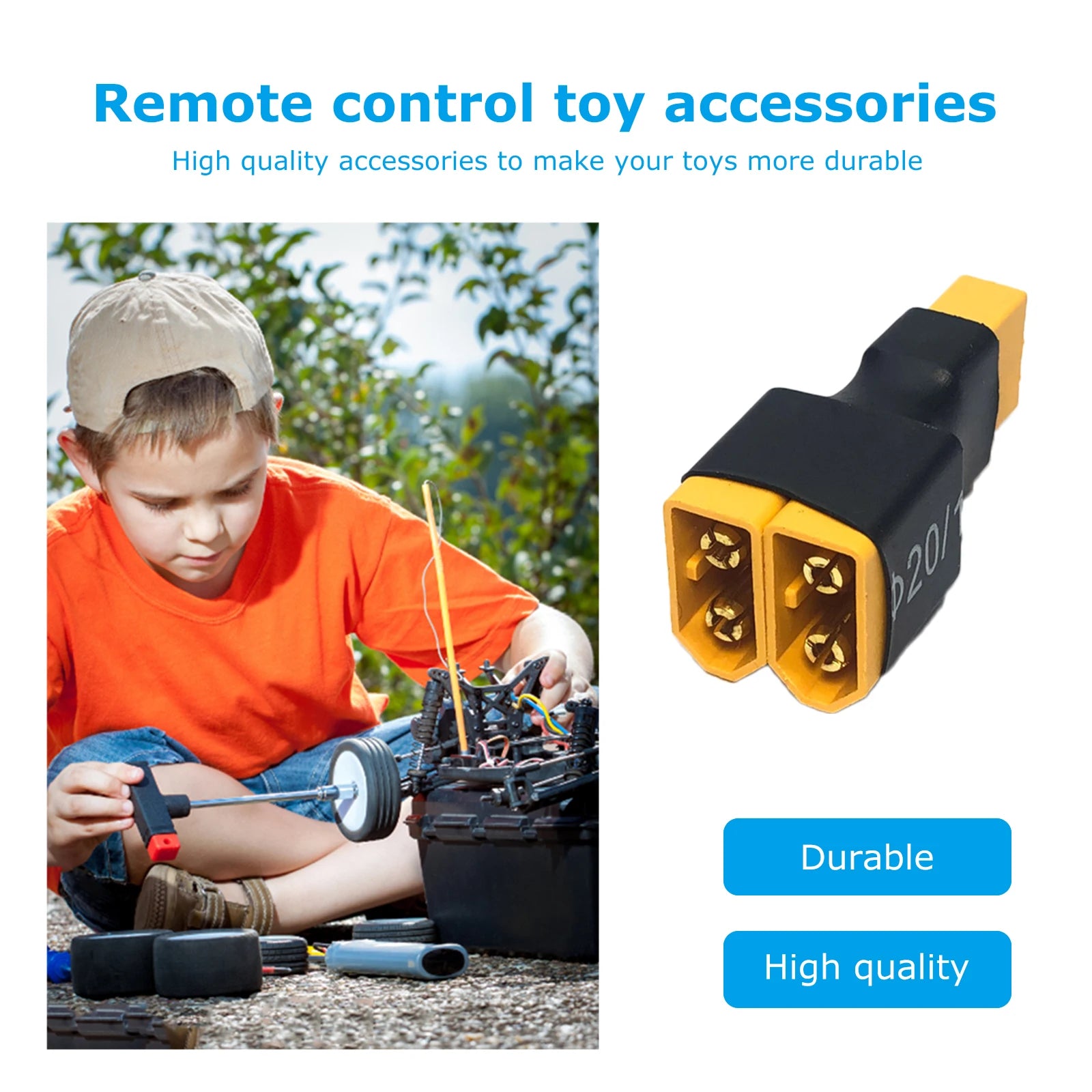 Plastic Plug Adapter DIY Accessories Converter Connector RC Parts Parallel Adapter Converter Replacement for Lithium Battery ESC