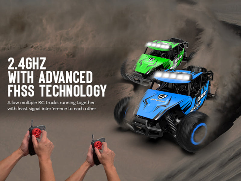 Racent escala 1:16 todoterreno control remoto Rock Crawler Desert Racer