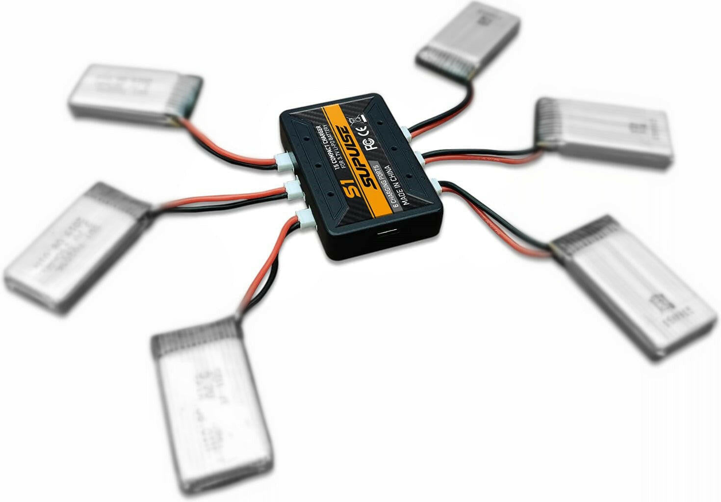 Nebu Anden klasse køre SUPULSE 3.7V 1 Cell Micro 6 Ports Lipo Battery Charger (S1) | EXHOBBY