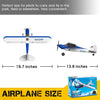 VOLANTEXRC Sport Cub 500 4Ch RC Trainer Airplane w- 6-Axis Gyro One-key Aerobatic Park flyer (761-4) RTF Blue.