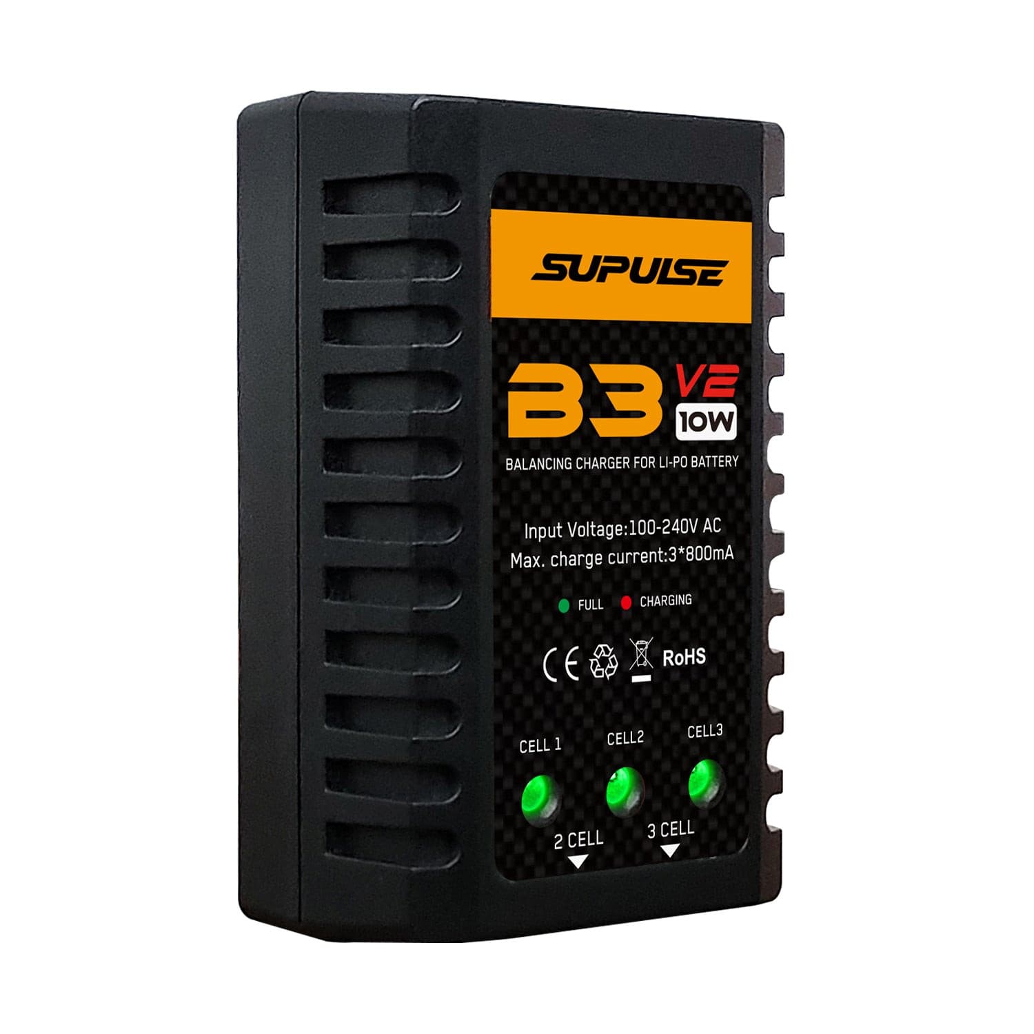 SUPULSE B3V2 AC LiPo Charger 2S-3S 10W RC Balance Charger