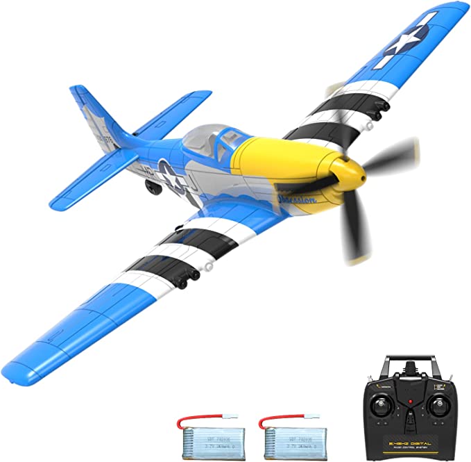 NEW ARRVIALS！VolantexRC 4-CH Airplanes P51D Mustang WWII for Beginners with Xpilot Stabilization System