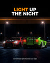 Racent 1:20 RC Drift Car 4WD, LED Light, 2 baterías, Dual Motor Green