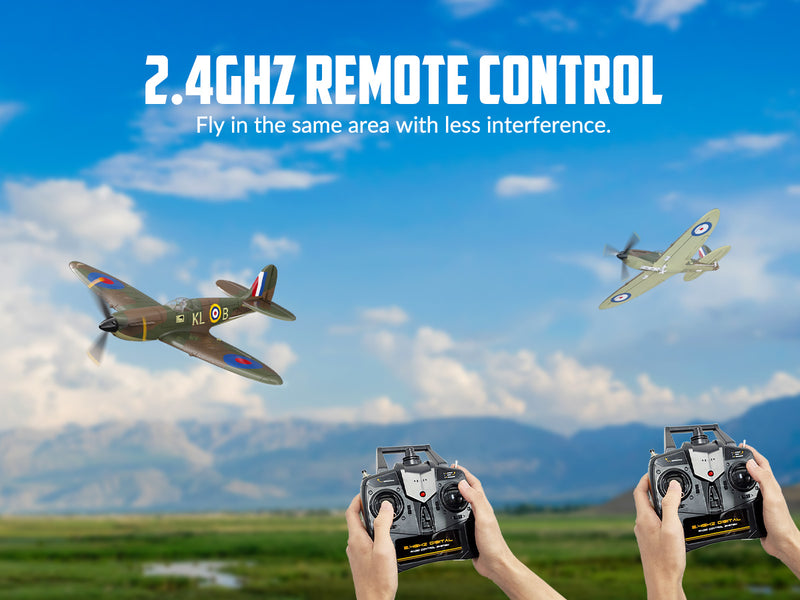 VOLANTEXRC Spitfire (RTF) 4CH 400mm for Beginners (15.7'') 76112