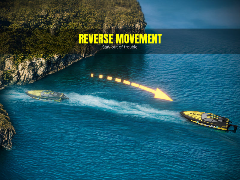 VOLANTEXRC Vector S Barco RC de alta velocidad con función de auto-enderezamiento y marcha atrás para piscina y lago (797-4 negro)