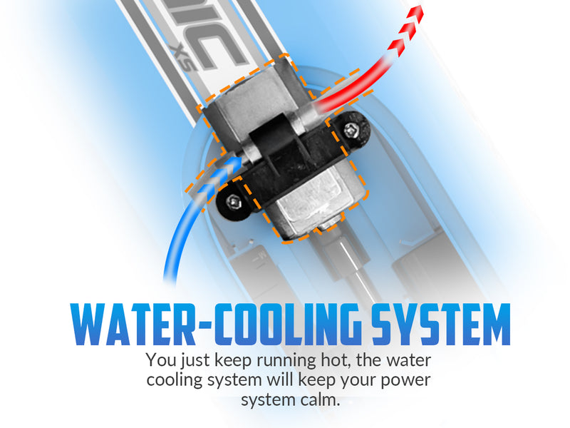 Barco de control remoto VOLANTEXRC Atomic XS con 2 baterías y función inversa (795-5 azul)