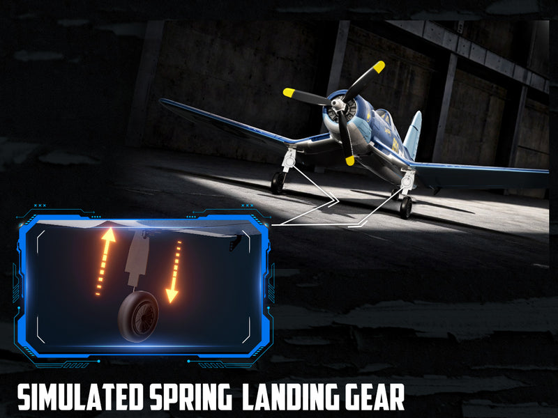 Volantexrc 500 mm Corsair F4U sin escobillas con motor de actualización 76803