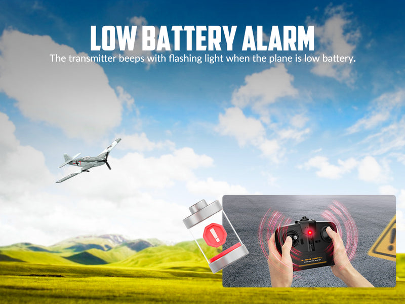 VOLANTEXRC BF109 (RTF) 3CH 400mm para principiantes (15.7'') 76206