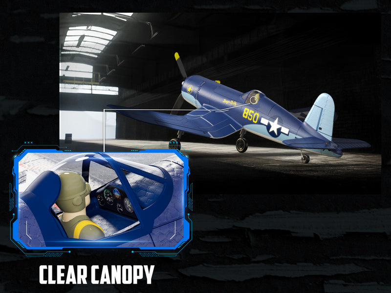 Volantexrc 500 mm Corsair F4U sin escobillas con motor de actualización 76803