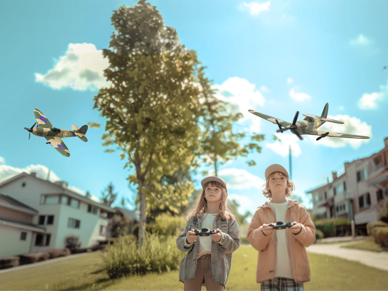 VOLANTEXRC Spitfire (RTF) 3CH 400mm con giroscopio (15,7'') 76205