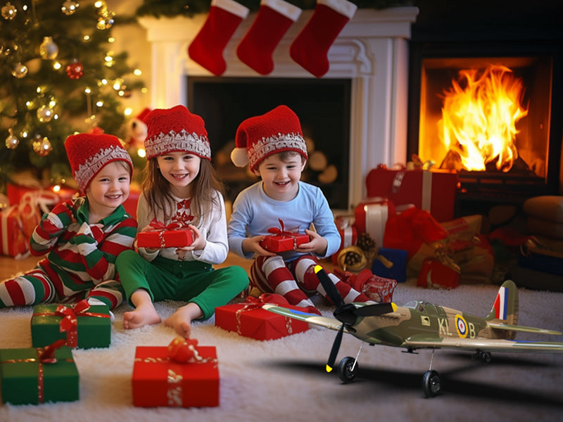 VOLANTEXRC P51D Mustang 4Ch Aviones RC para principiantes con estabilizador Xpilot One-key Aerobatic (761-5) RTF