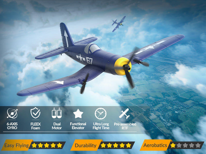 VOLANTEXRC F4U (RTF) 3CH 400mm rc planes (15.7'') 76208