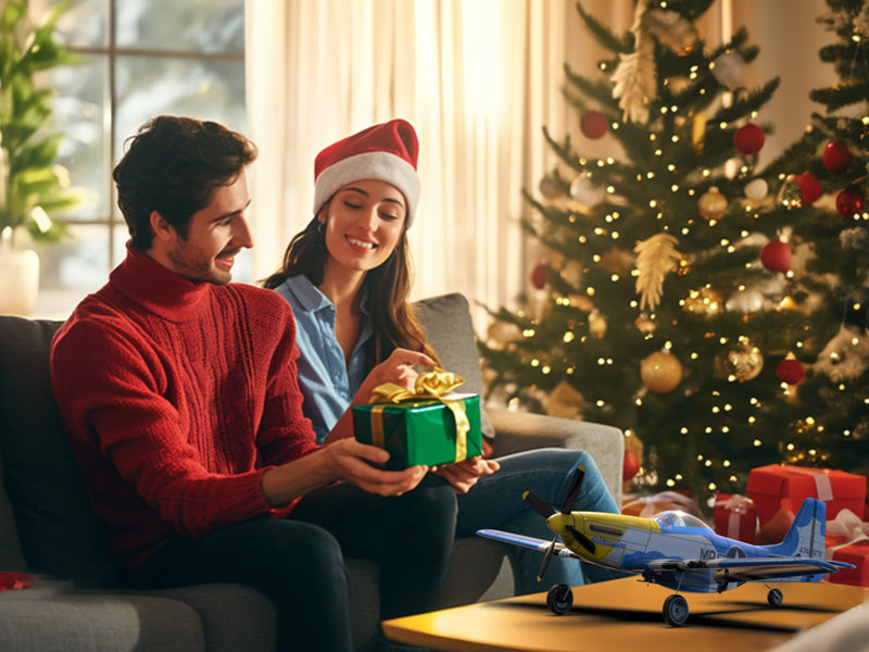 VOLANTEXRC Mustang P51 (RTF) 4CH 400mm with Gyro (15.7'') 76105