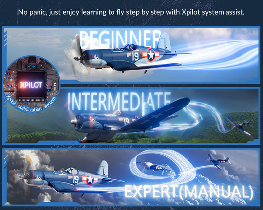 Volantexrc 500 mm Corsair F4U sin escobillas con motor de actualización 76803