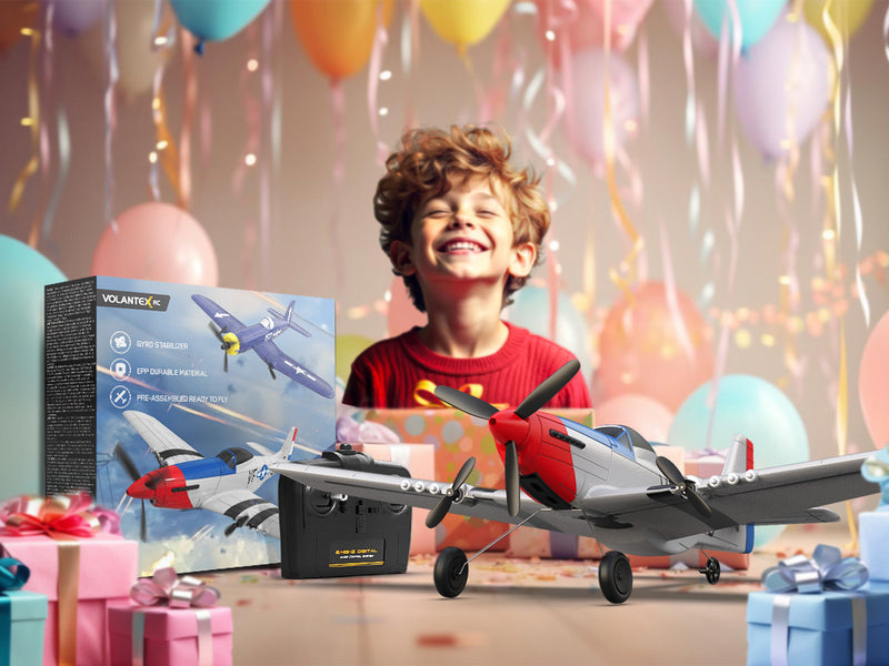 VOLANTEXRC P51 (RTF) 3CH 400mm para principiantes (15.7'') 76207