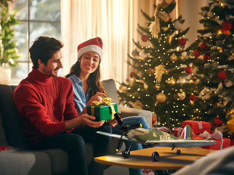 VOLANTEXRC P51D Mustang 4Ch Aviones RC para principiantes con estabilizador Xpilot One-key Aerobatic (761-5) RTF