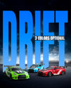 Racent 1:20 RC Drift Car 4WD, LED Light, 2 baterías, Dual Motor Green