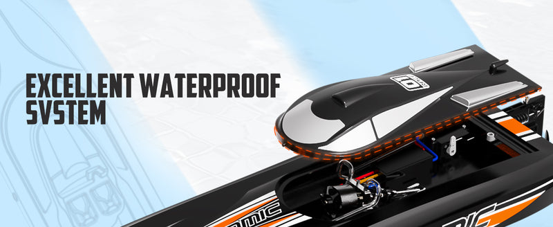 VOLANTEXRC Atomic Brushless High Speed Racing RC Catamaran Boat 40mph Fast ABS Unibody Hull