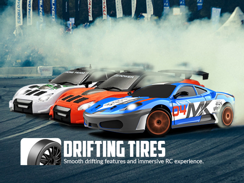 RACENT Drift King: 1:24 4WD RC, 10MPH, LED Lights