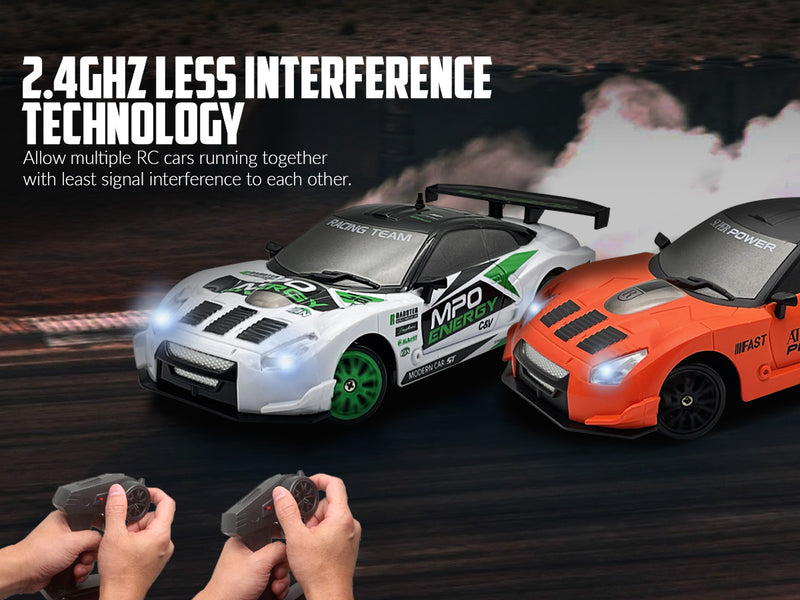 RACENT Drift King: 1:24 4WD RC, 10MPH, LED Lights