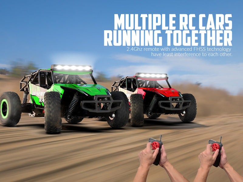 Racent escala 1:16 todoterreno control remoto Rock Crawler Desert Racer