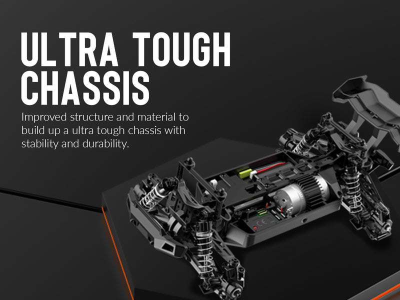 RACENT 1:16 Tornado 30MPH Alta velocidad 4WD 2.4 GHz RC Monster Truck (785-7)