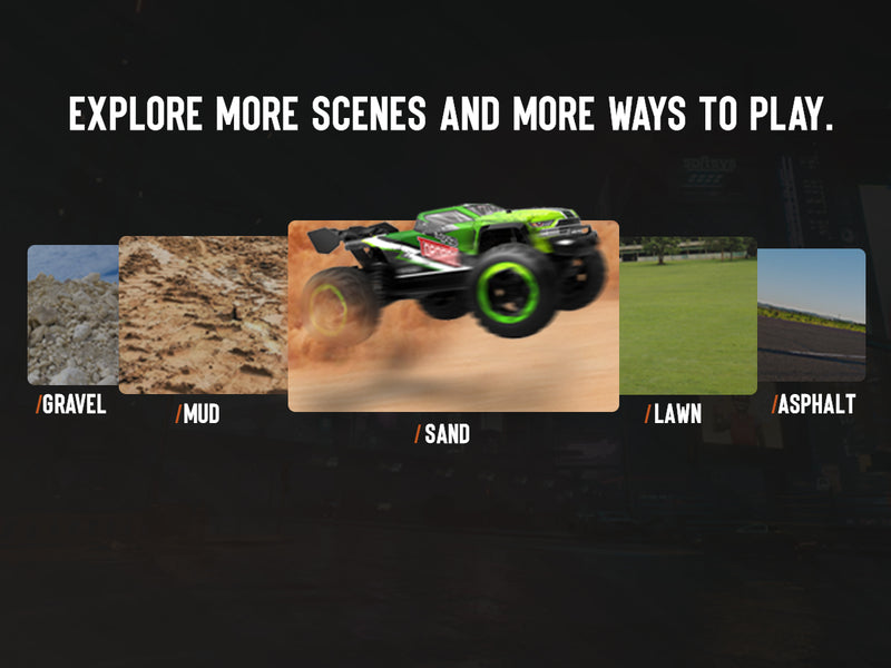 RACENT 1:16 Tornado 30MPH Alta velocidad 4WD 2.4 GHz RC Monster Truck (785-7)