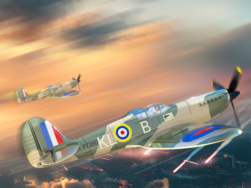 VOLANTEXRC P51D Mustang 4Ch Aviones RC para principiantes con estabilizador Xpilot One-key Aerobatic (761-5) RTF