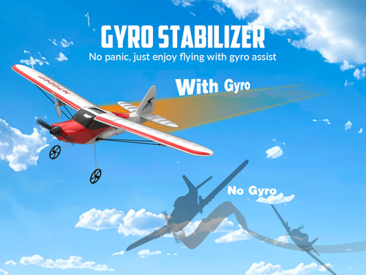 VOLANTEXRC Sport Cub 500 4Ch RC Trainer Airplane w- 6-Axis Gyro One-key Aerobatic Park flyer (761-4)RTF.