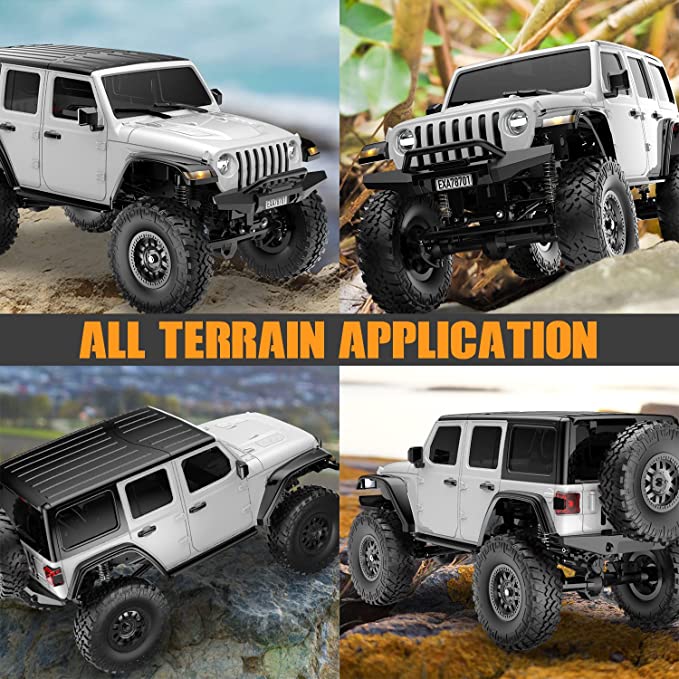 RACENT RCS24 Off Road 1/24 RC Rock Crawlers with LED 4WD Remote Control Truck