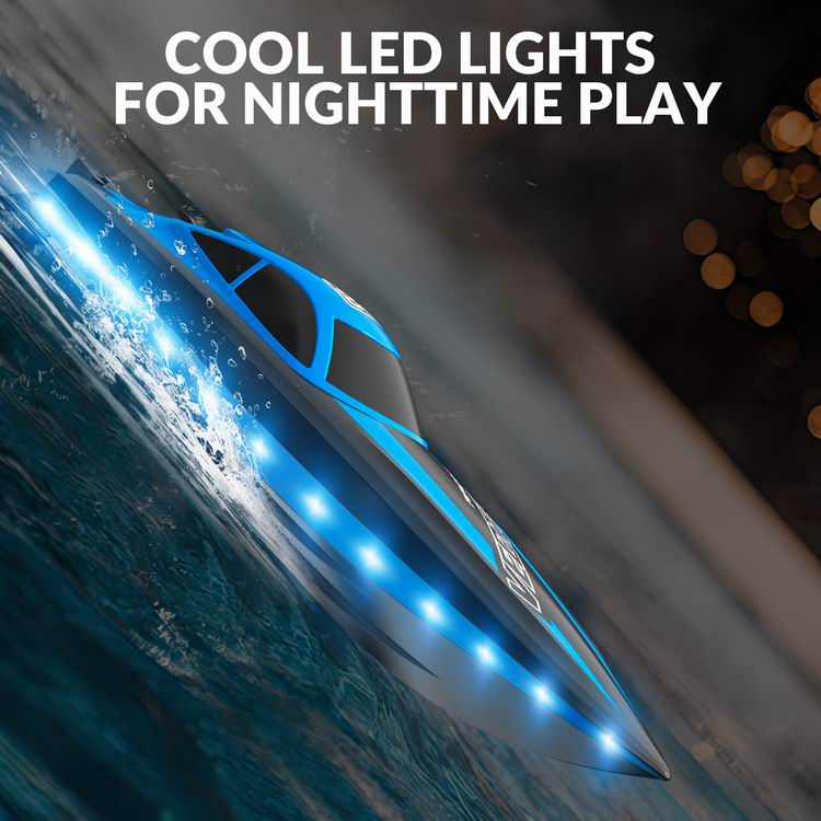 VOLANTEXRC RC Toyboat with Lights can be done in the Pools and Lakes-EXHOBBY